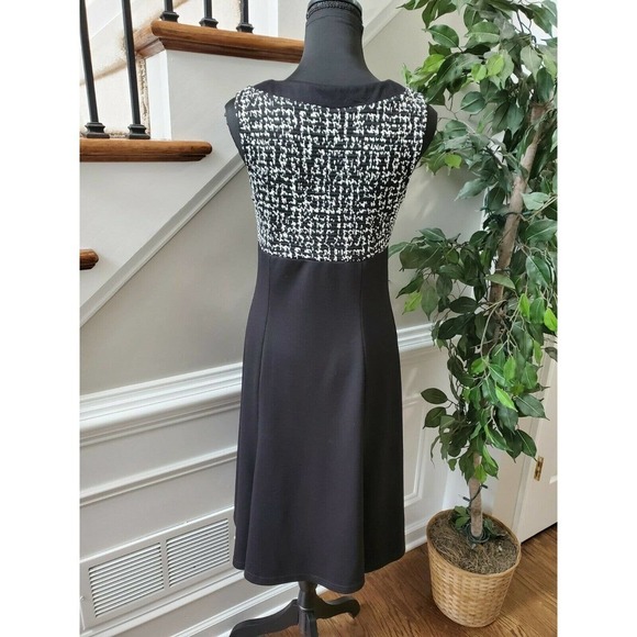 K Studio Women's Black Polyester Blend Sleeveless Square Neck Maxi Dress - Picture 7 of 11